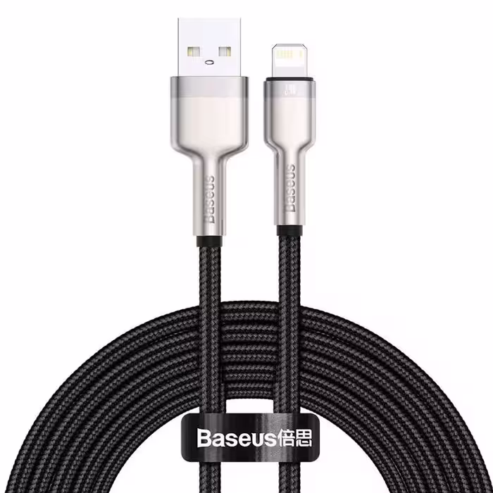 کابل آیفونی Baseus Cafule Series Metal CALJK-B 2.4A 2m
