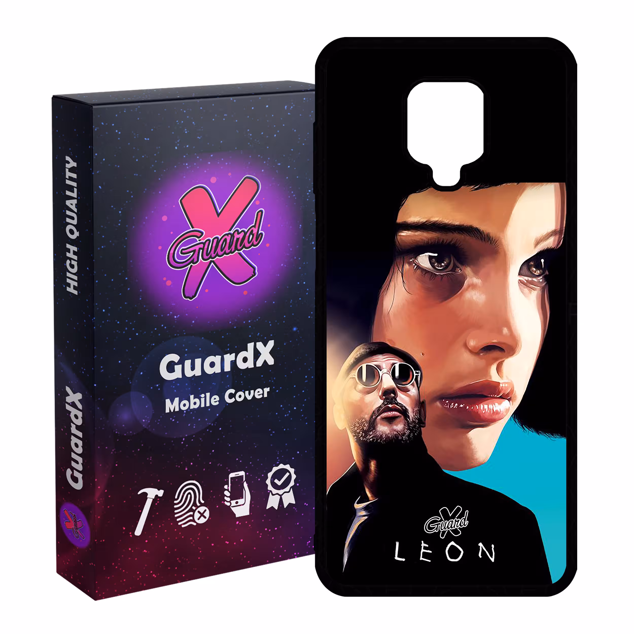 کاور گارد ایکس طرح Leon مدل Glass10322 مناسب برای گوشی موبایل شیائومی Redmi Note 9S / Note 9 Pro / Note 9 Pro Max