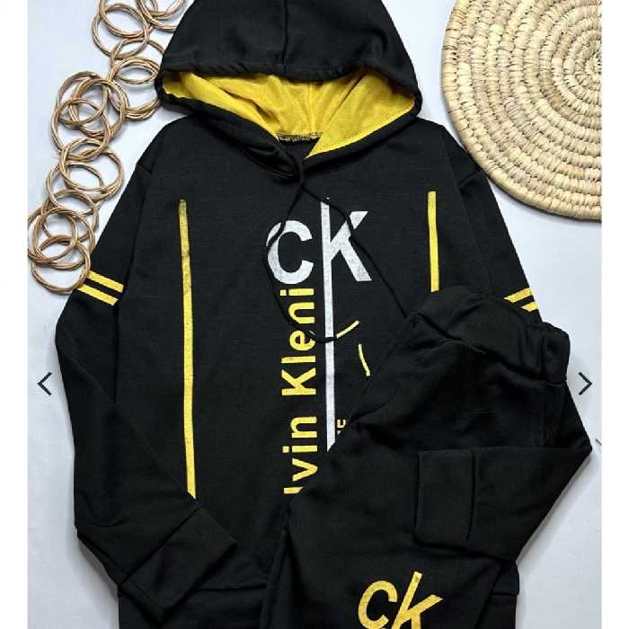 هودی شلوارCK اسپرت سایز60و65 تک رنگ مناسب پسر ودختر