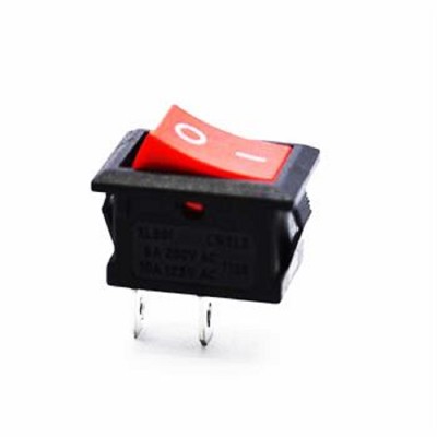 کلید راکر 2 پایه سرقرمز