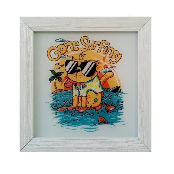 تابلوی ویترای مدل موج سواری