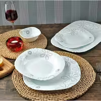 سرویس غذاخوری آرکوپال 78 پارچه 18 نفره سیلویا طرح گل