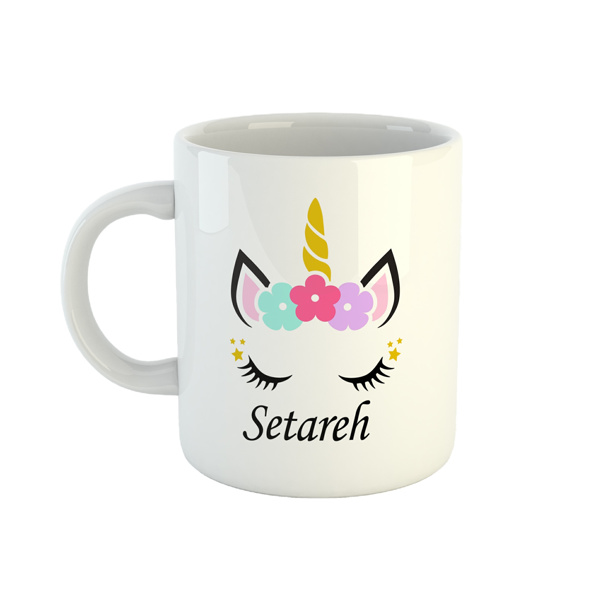 ماگ طرح اسم ستاره مدل unicorn کد 140