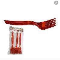 چنگال متالایز  قرمز 12 عددی