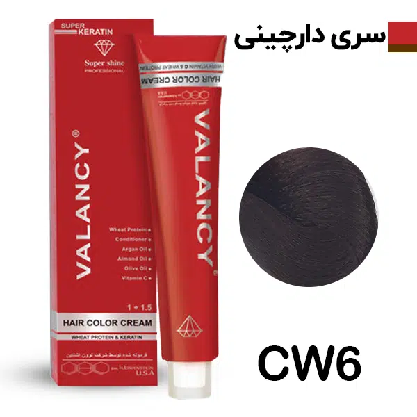 والانسی رنگ مو دارچینی شماره CW6