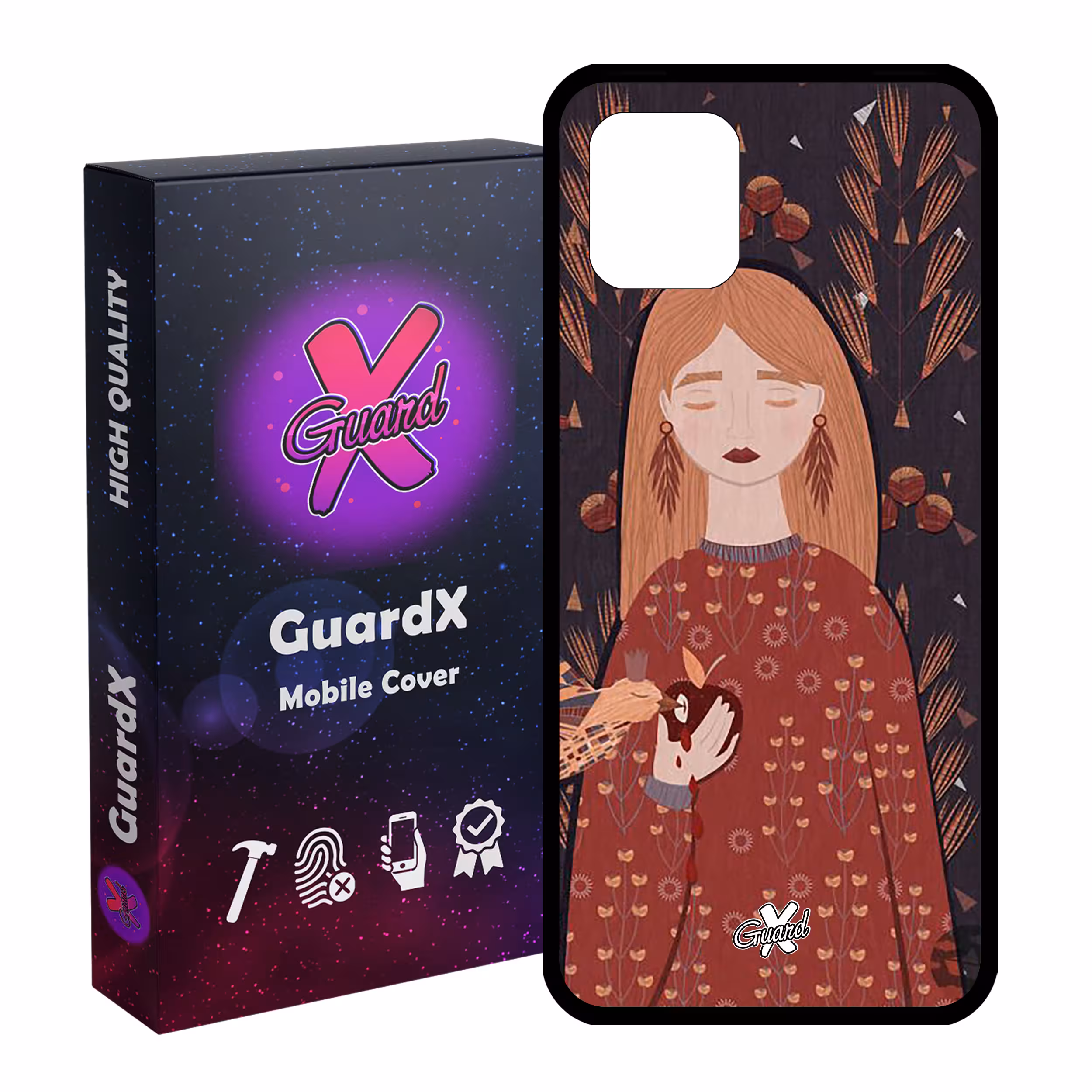 کاور گارد ایکس طرح دختر مدل Glass10413 مناسب برای گوشی موبایل سامسونگ Galaxy Note 10 Lite / A81