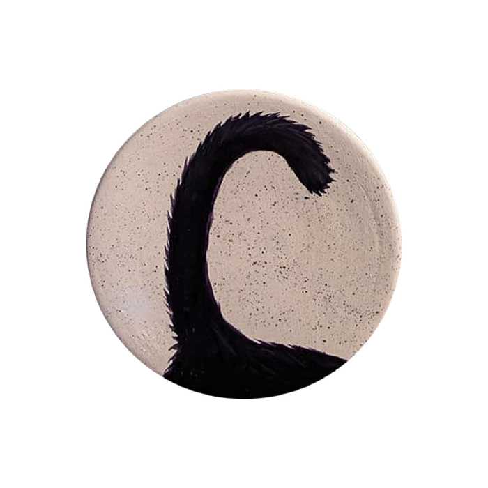  بشقاب دیوارکوب سفالی طرح گربه کد D91-A مجموعه 3 عددی