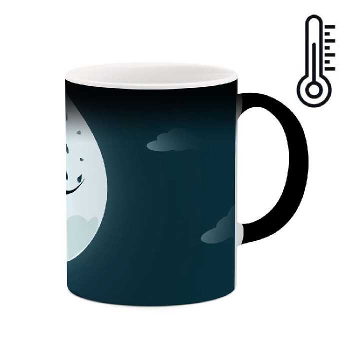 ماگ حرارتی طرح ماه و ستاره مدل mgph02614