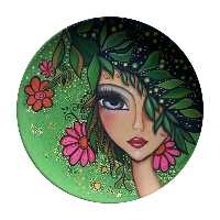 بشقاب دیوارکوب سفالی کد D28-S25