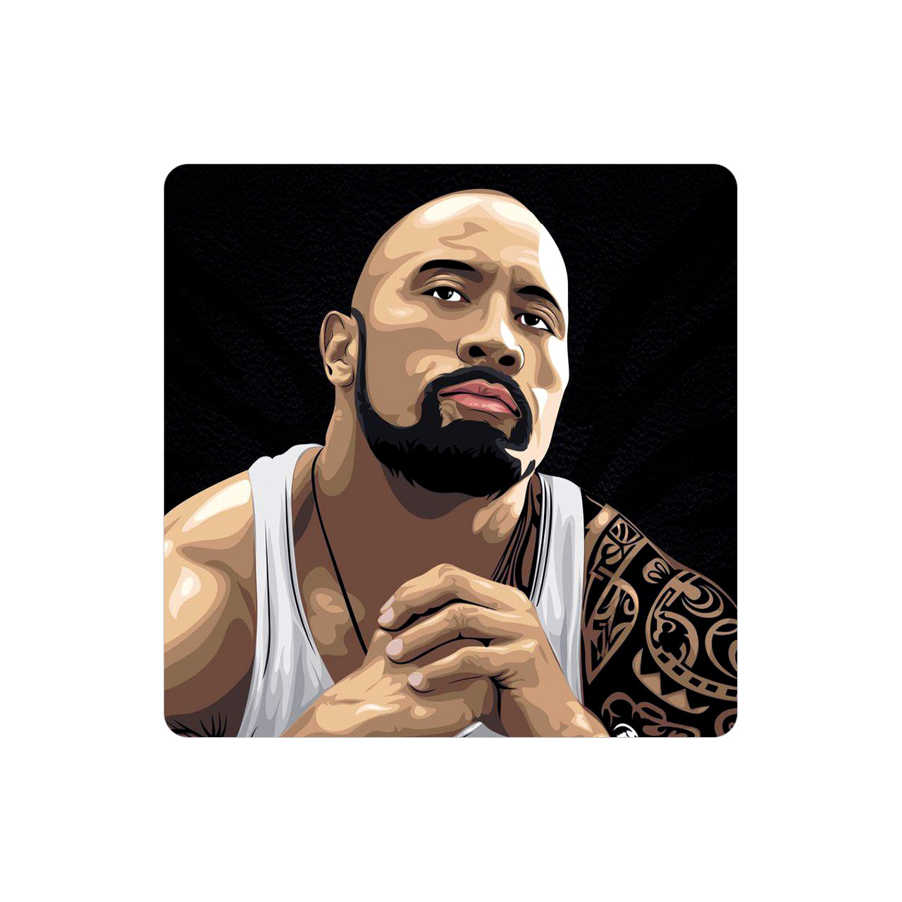 زیر لیوانی طرح Dwayne Johnson مدل MC1486