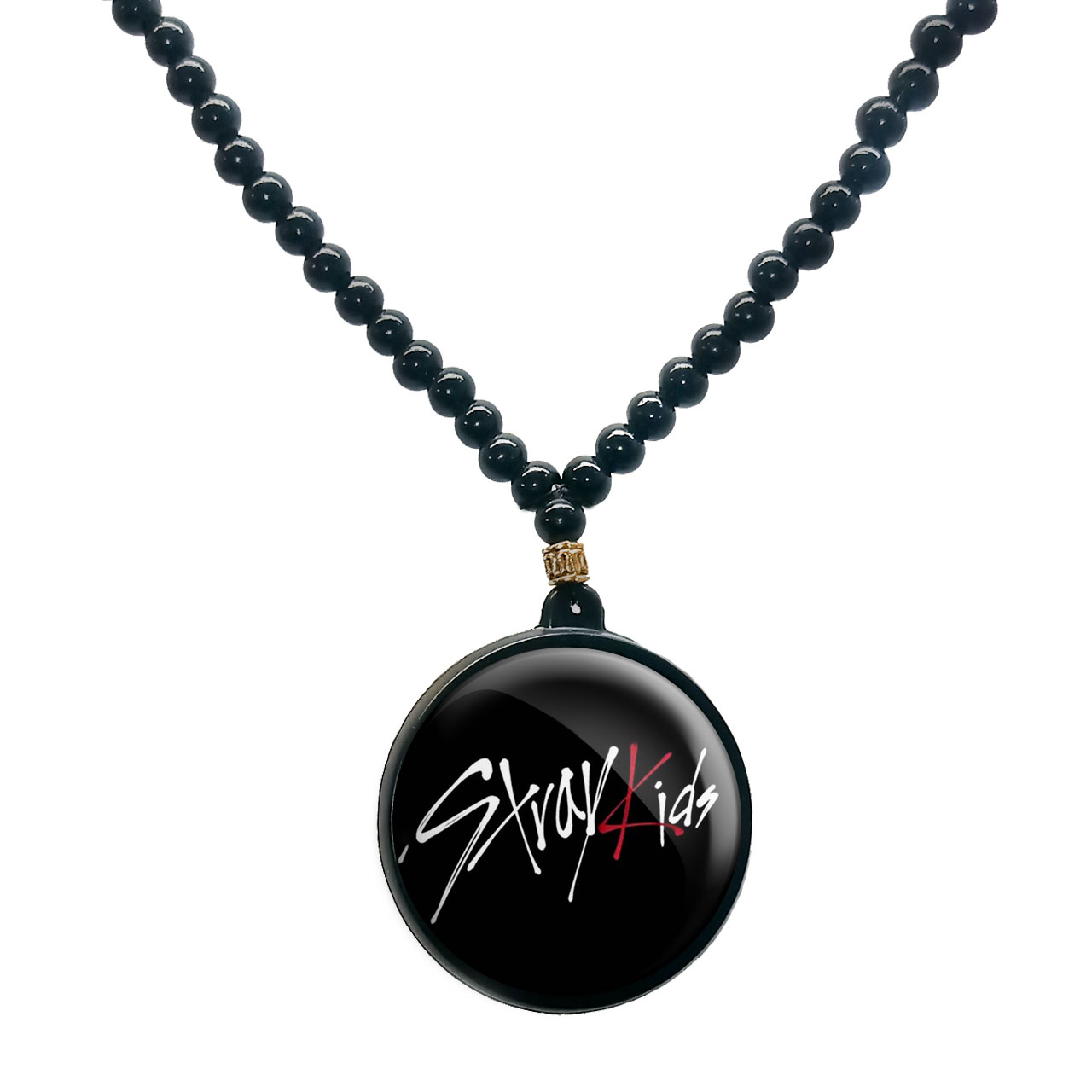 گردنبند پرمانه طرح straykids کد pmd.12284 مدل دو طرفه