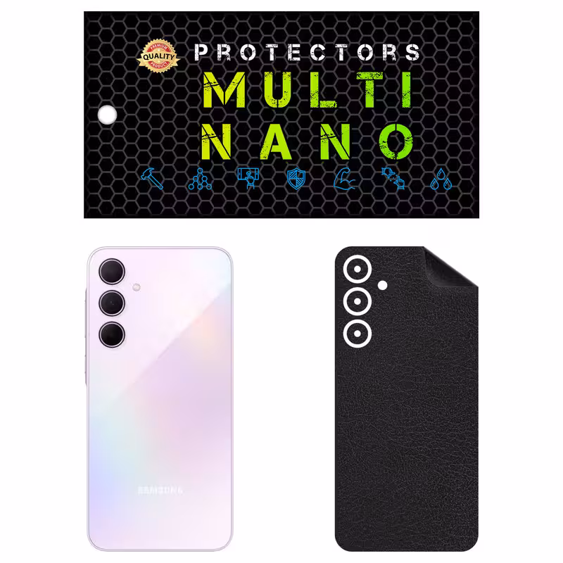 برچسب پوششی مولتی نانو طرح چرم مدل X-F1L مناسب برای گوشی موبایل سامسونگ Galaxy A35 | کالا برتری