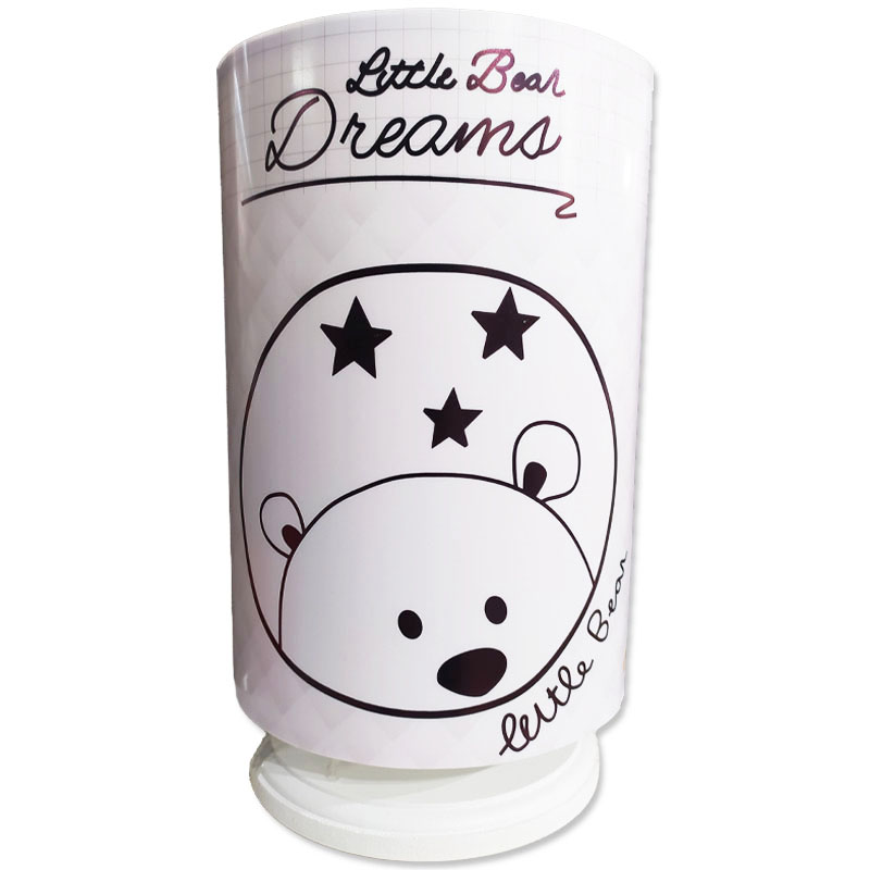 آباژور پایه کوتاه چوبی رویای خرس کوچولو