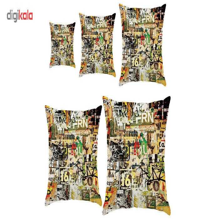 کوسن رنس کد S5-10001 مجموعه 5 عددی کوچک تا بزرگ