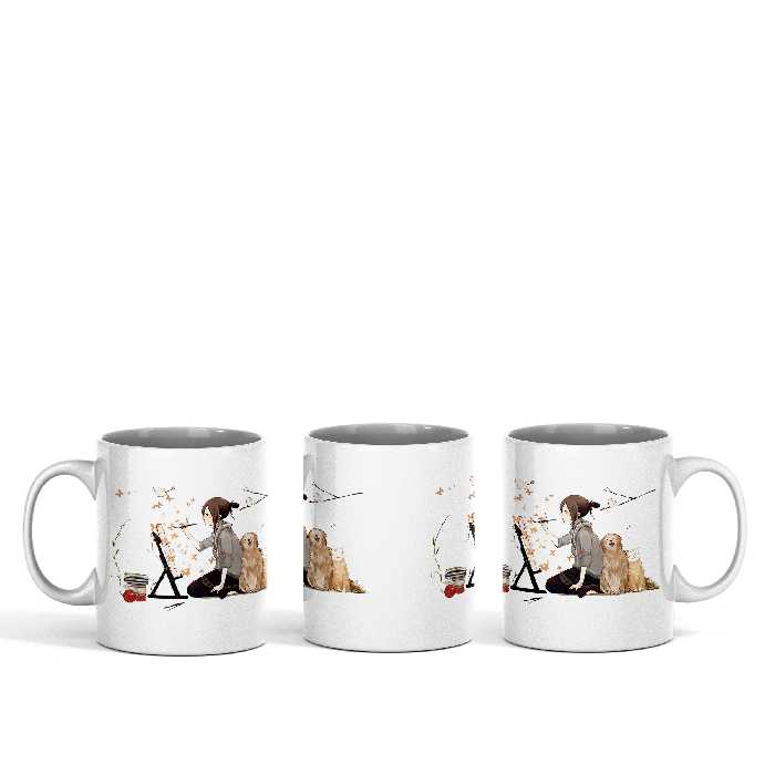 ماگ مدل سرامیکی طرح گربه کد 19