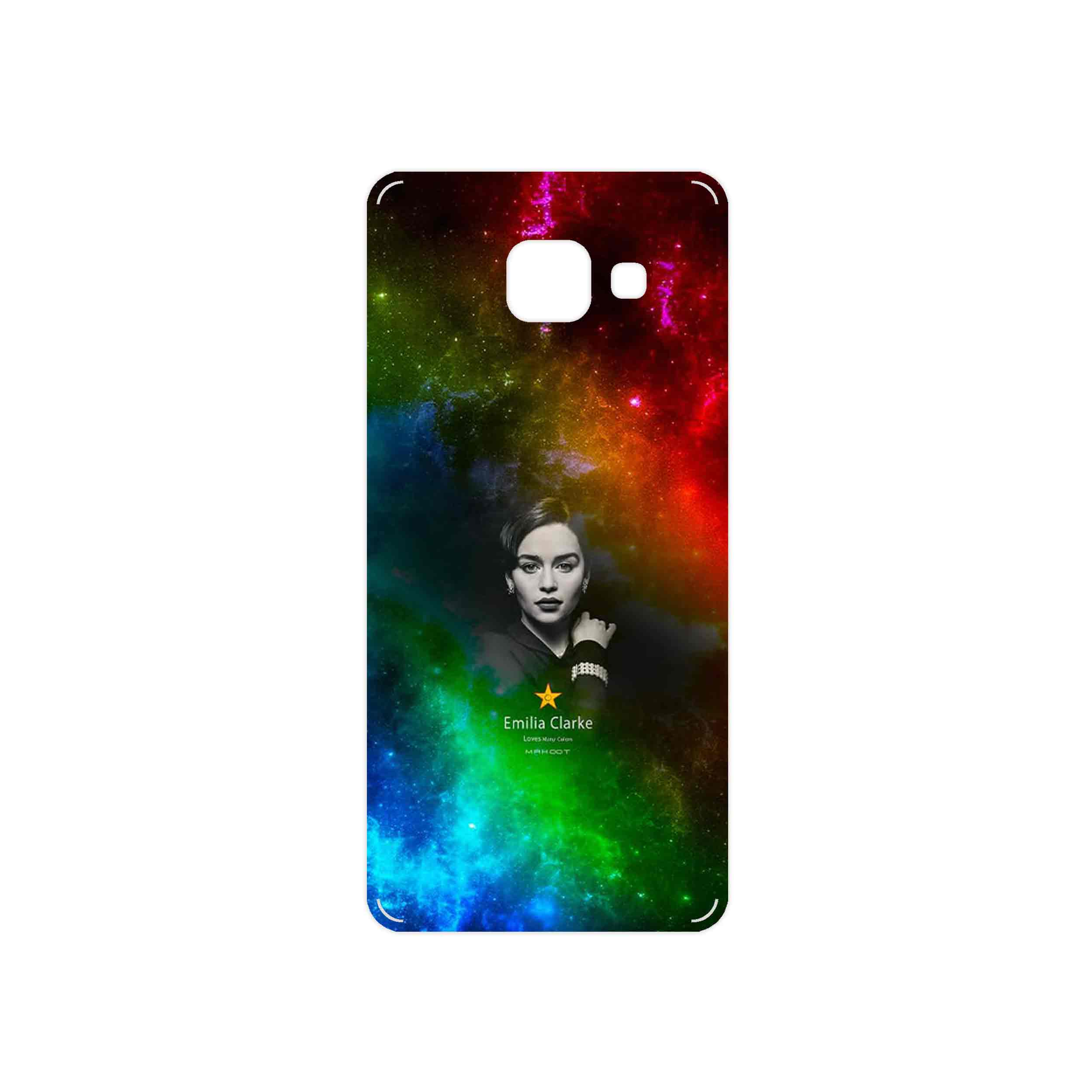 برچسب پوششی ماهوت مدل emilia clarke مناسب برای گوشی موبایل سامسونگ Galaxy A3 2016