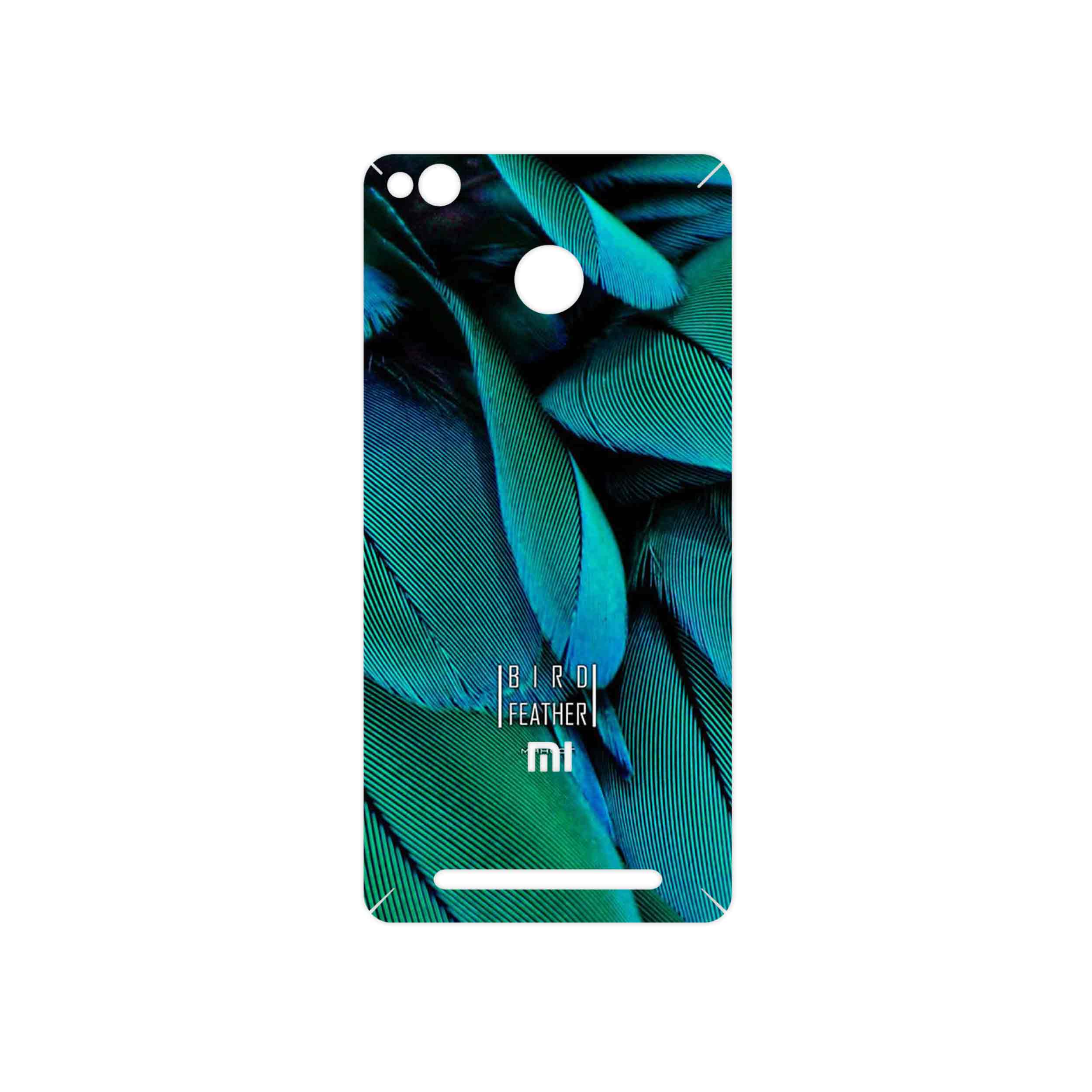 برچسب پوششی ماهوت مدل Green Feather مناسب برای گوشی موبایل شیائومی Redmi 3 Pro