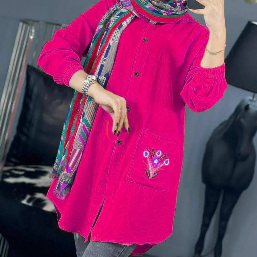 تونیک الیاف طبیعی زنانه فری سایزاز36تا48