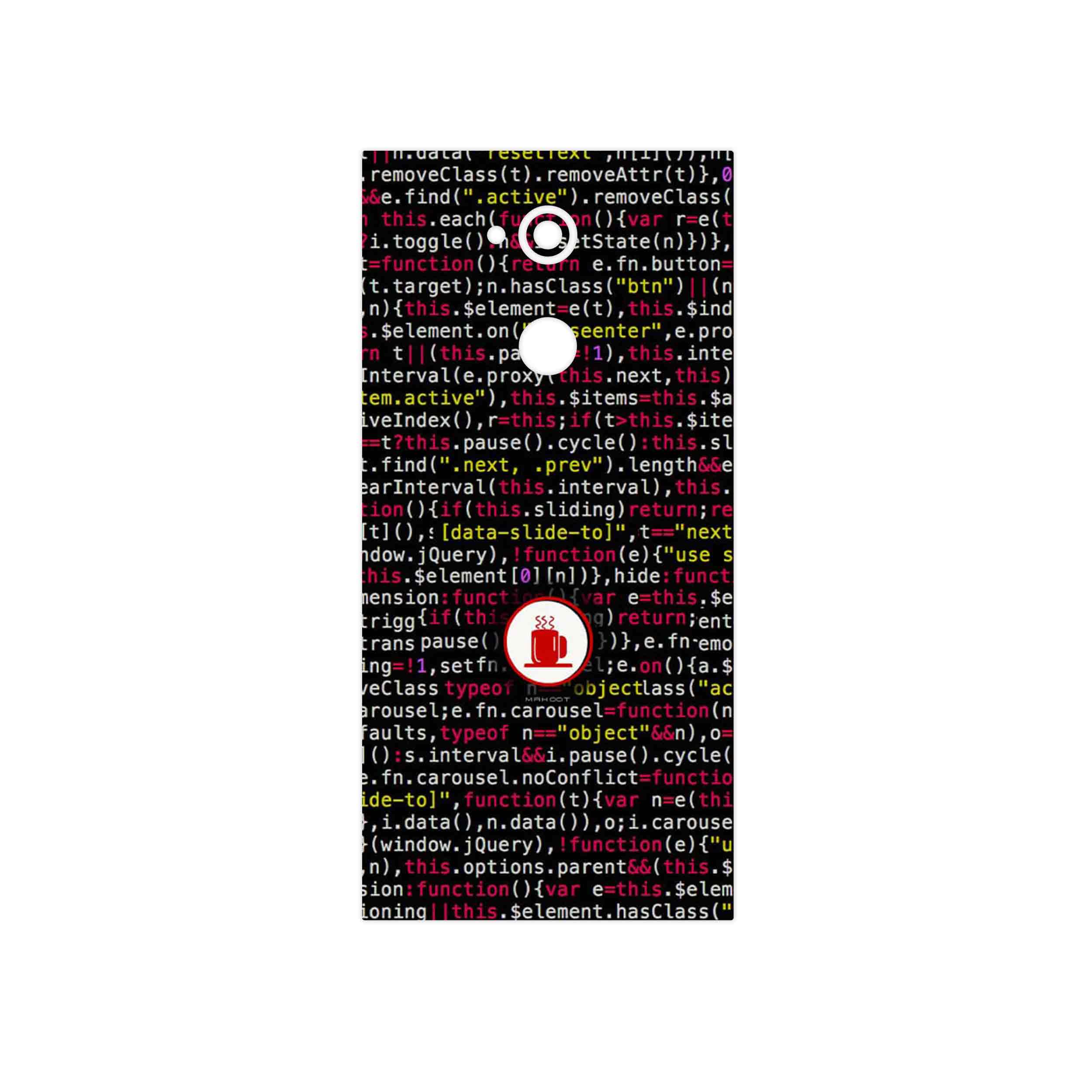 برچسب پوششی ماهوت مدل Programming 1 مناسب برای گوشی موبایل سونی Xperia XA2 Ultra