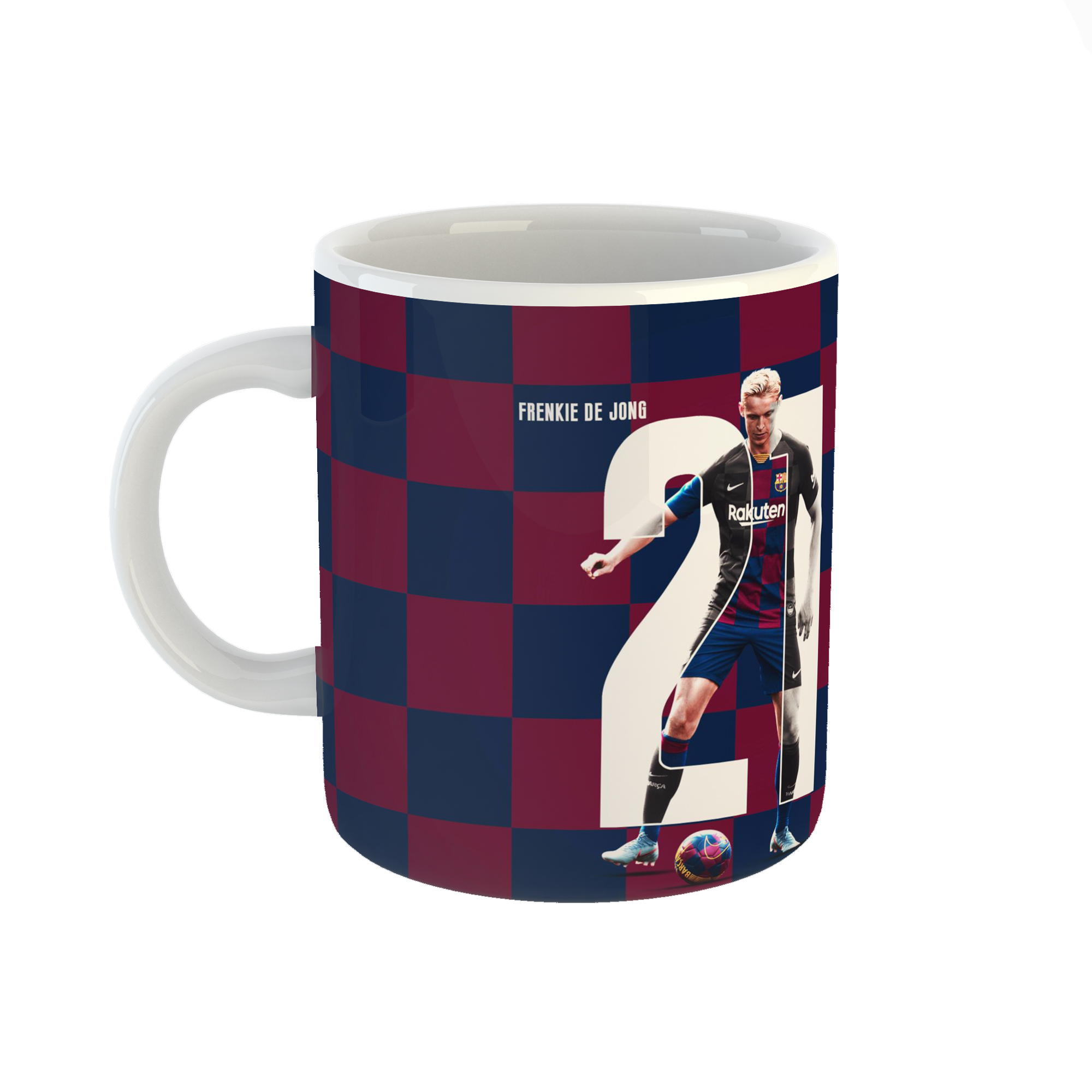 ماگ طرح فرانکی دی یانگ مدل تیم بارسلونا کد 2167