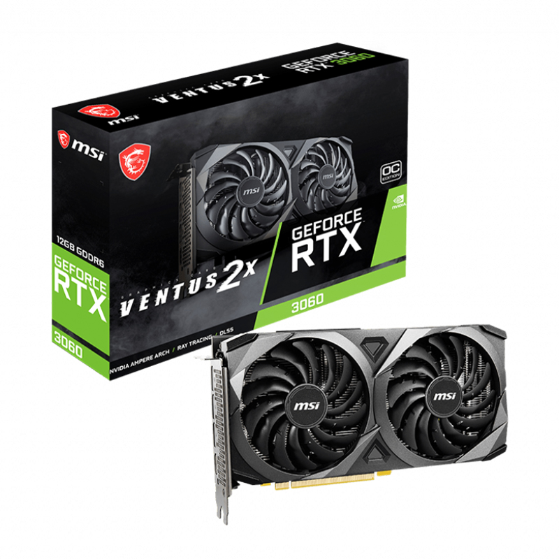 کارت گرافیک GeForce RTX™ 3060 VENTUS 2X 12G OC ام اس ای - فراز سیستم