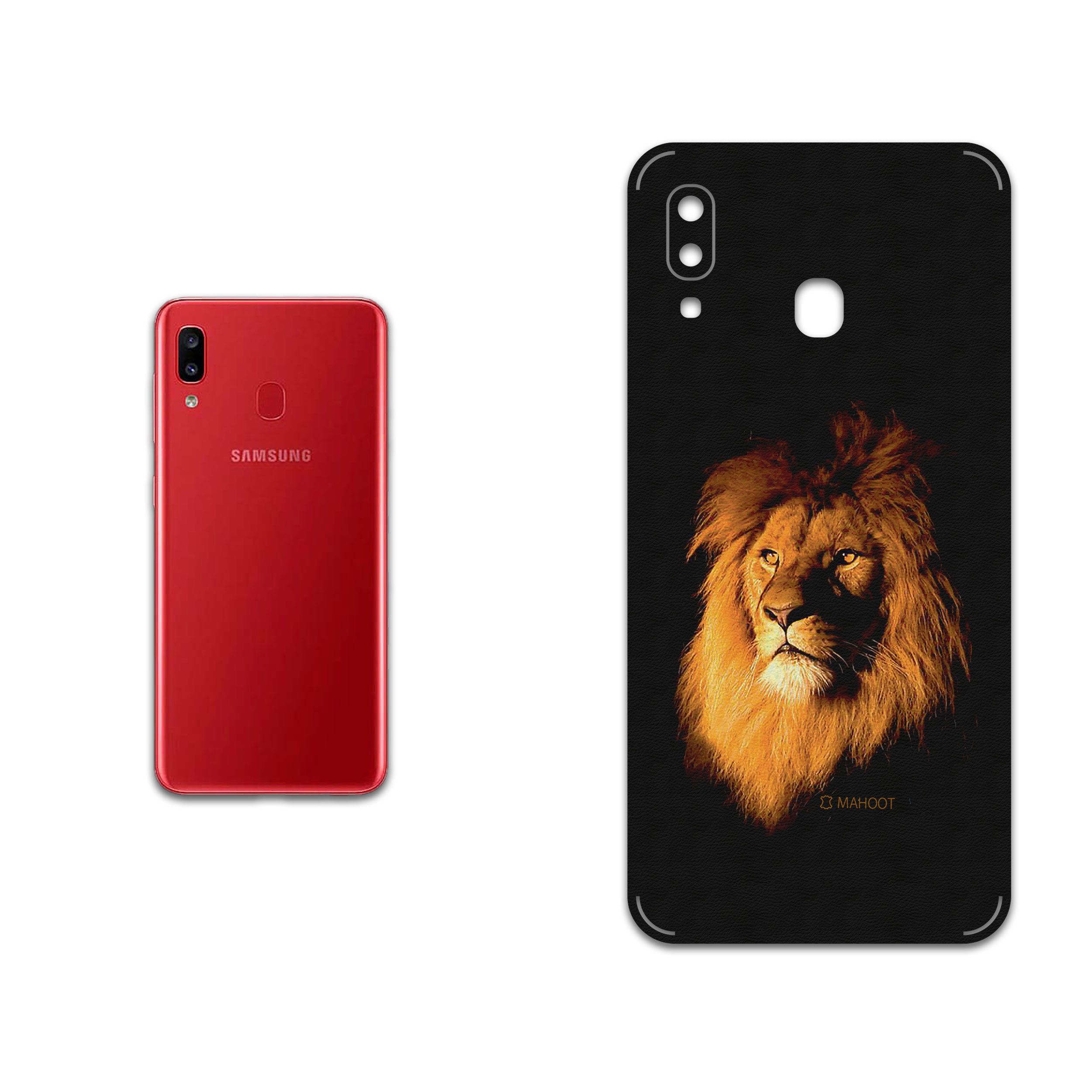 برچسب پوششی ماهوت مدل Lion مناسب برای گوشی موبایل سامسونگ Galaxy A20