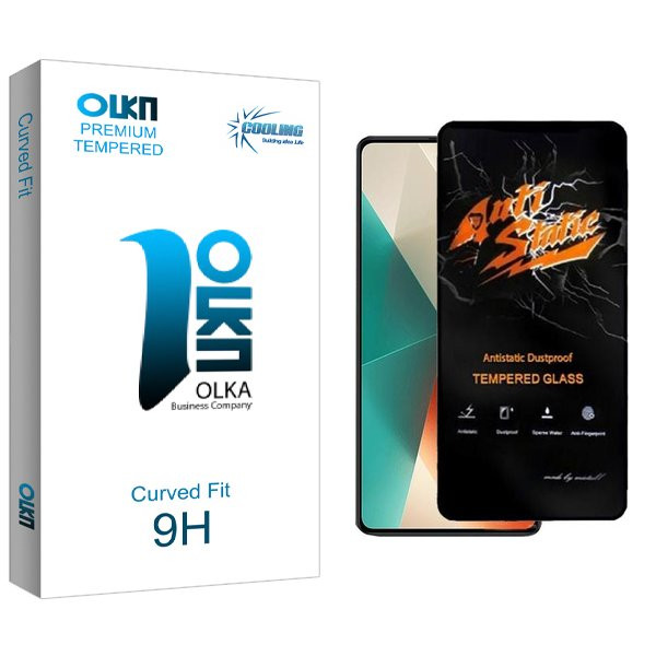 محافظ صفحه نمایش کولینگ مدل Olka Antistatic مناسب برای گوشی موبایل شیائومی Redmi note 13 | کالا برتری