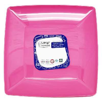 بشقاب یکبار مصرف کوشا مدل  لوکس غذاخوری بسته 6 عددی