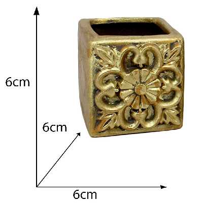 گلدان سفالی طرح cubic مجموعه 2 عددی
