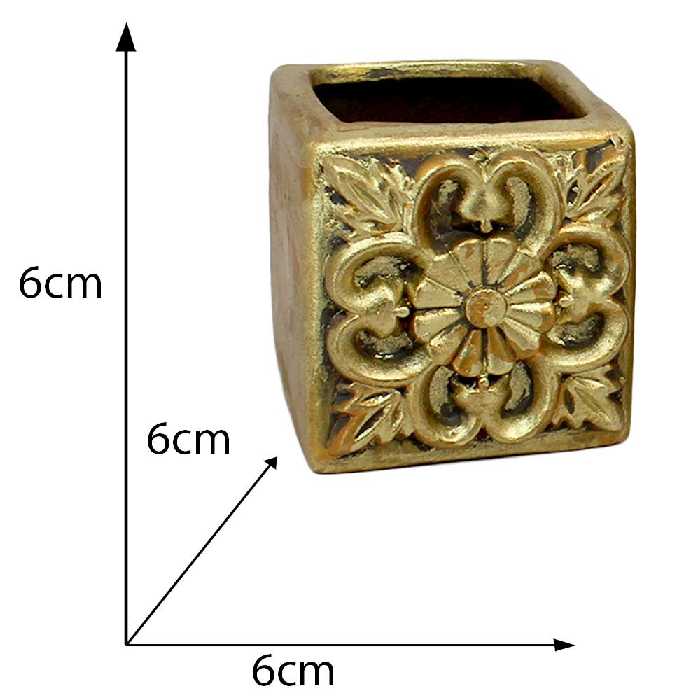 گلدان سفالی طرح cubic مجموعه 2 عددی