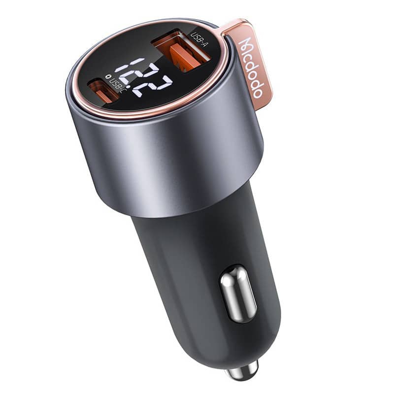 شارژر فندکی 45 وات مک دودو فست شارژ مدل Mcdodo CC-369 QC3.0 PD3.0 3A 45W Car Charger With Digital Display