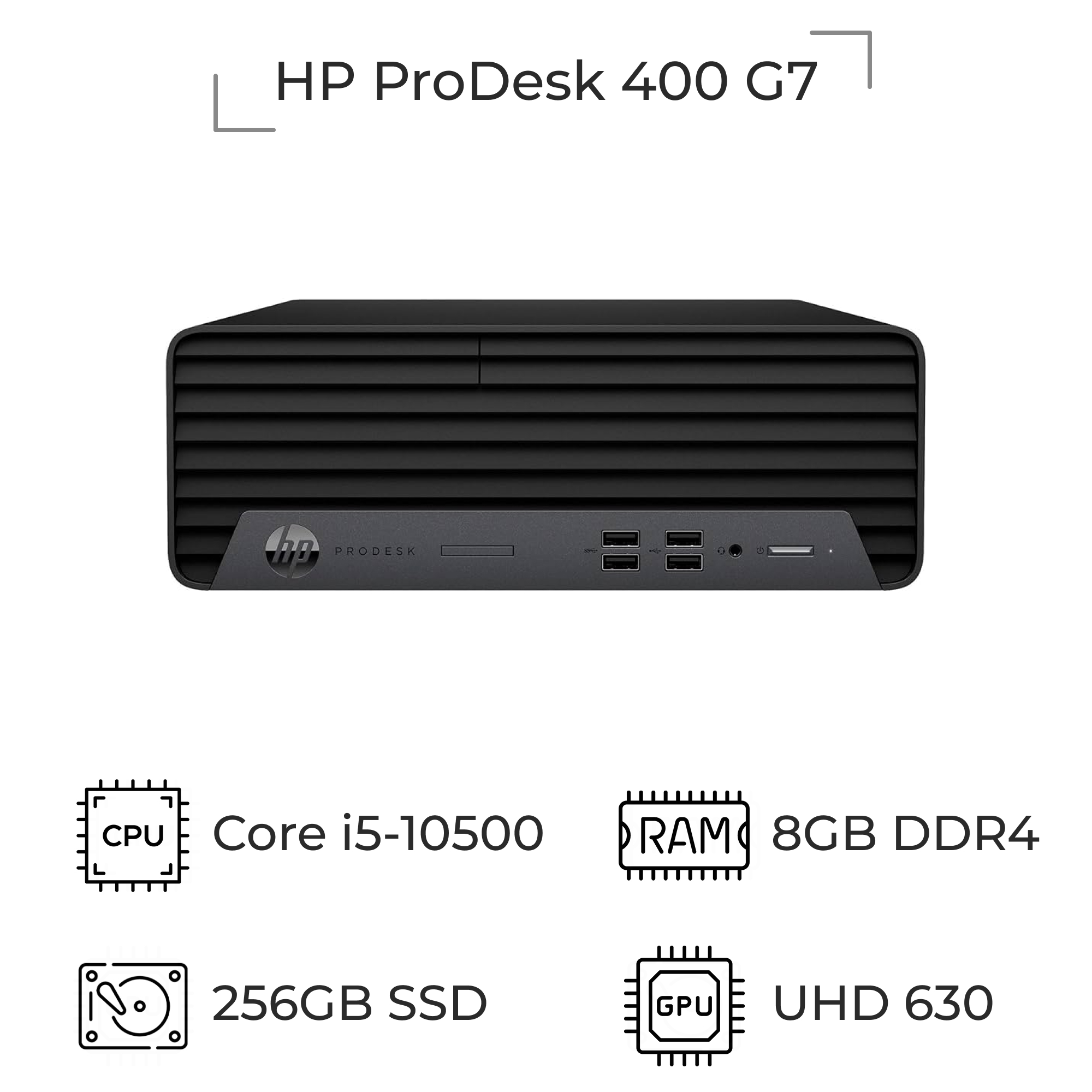 مینی کیس استوک HP ProDesk 400 G7 پردازنده i5 نسل 10