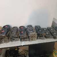 سبد 17 عدد کارت گرافیک RX (نیازمند تعمیر)