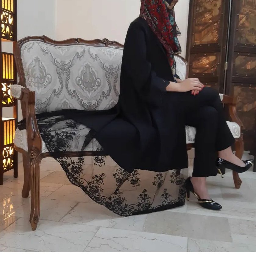 مانتو مشکی مجلسی  مانتو بارداری     غذن خورده     مناسب مجالس  رسمی       کلوش     فری سایز     پهلو مانتو بدون درز  هست