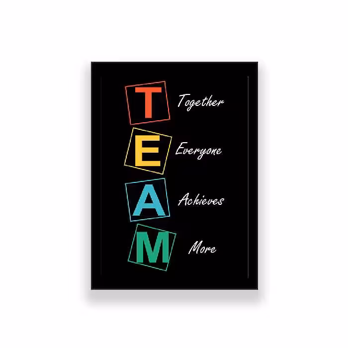 تابلو طرح انگیزشی TEAM 