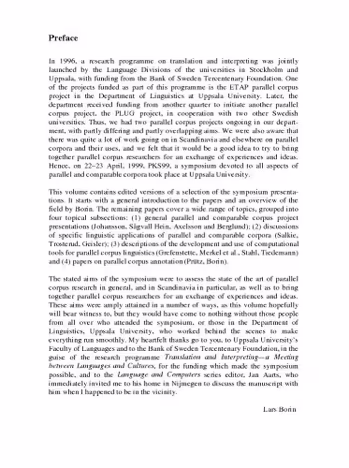 خرید و دانلود نسخه کامل کتاب Parallel corpora, parallel worlds: Selected papers from a symposium on parallel and comparable corpora at Uppsala University, Sweden, 22-23 April, 1999 ... and Computers 43) (Language &amp; Computers)