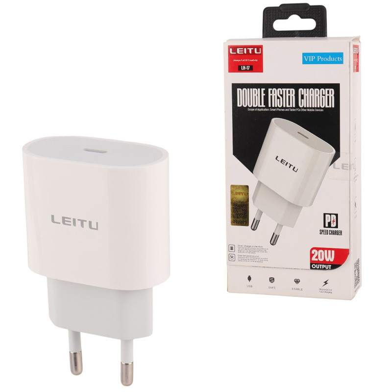 شارژر دیواری 20 وات لیتو LH-17 QC3.0 PD 3A