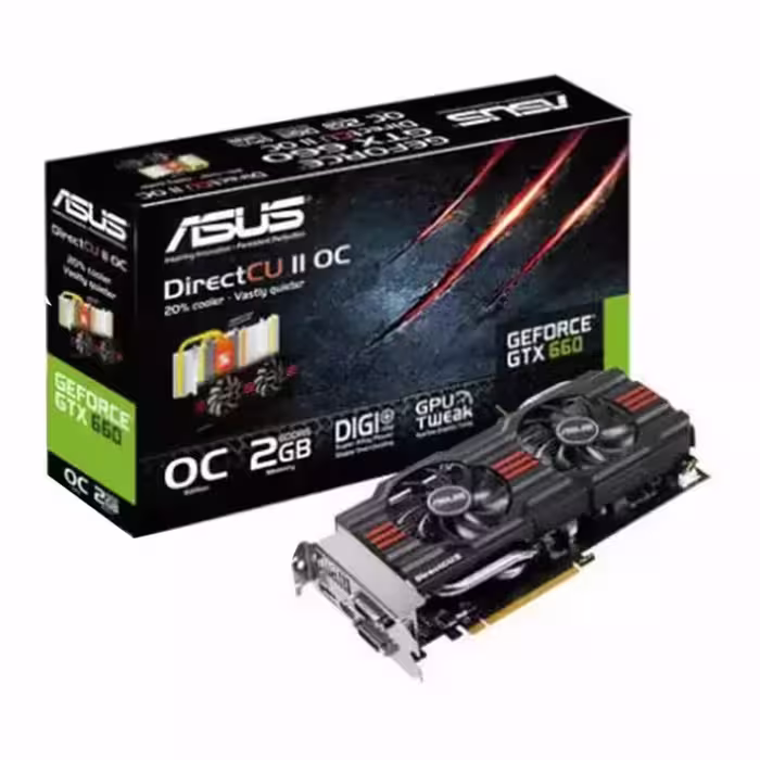 کارت گرافیک ایسوس GTX 660 DirectCU II OC 2GB