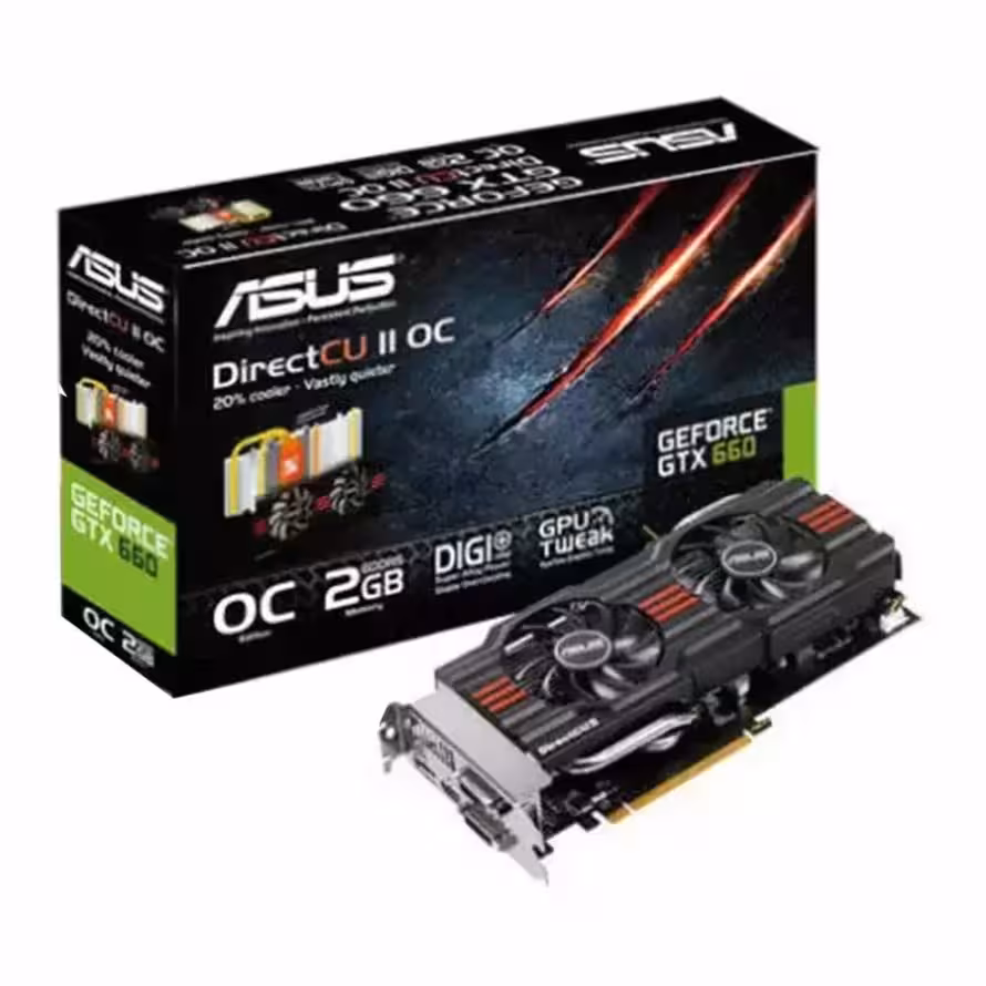 کارت گرافیک ایسوس GTX 660 DirectCU II OC 2GB