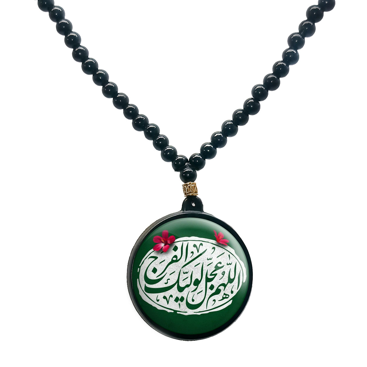 گردنبند پرمانه طرح امام زمان کد pmd.23638 مدل دو طرفه