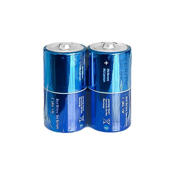 باتری متوسط شیرینک سوپر آلکالاین وریتی مدل LR14 بسته 2 عددی