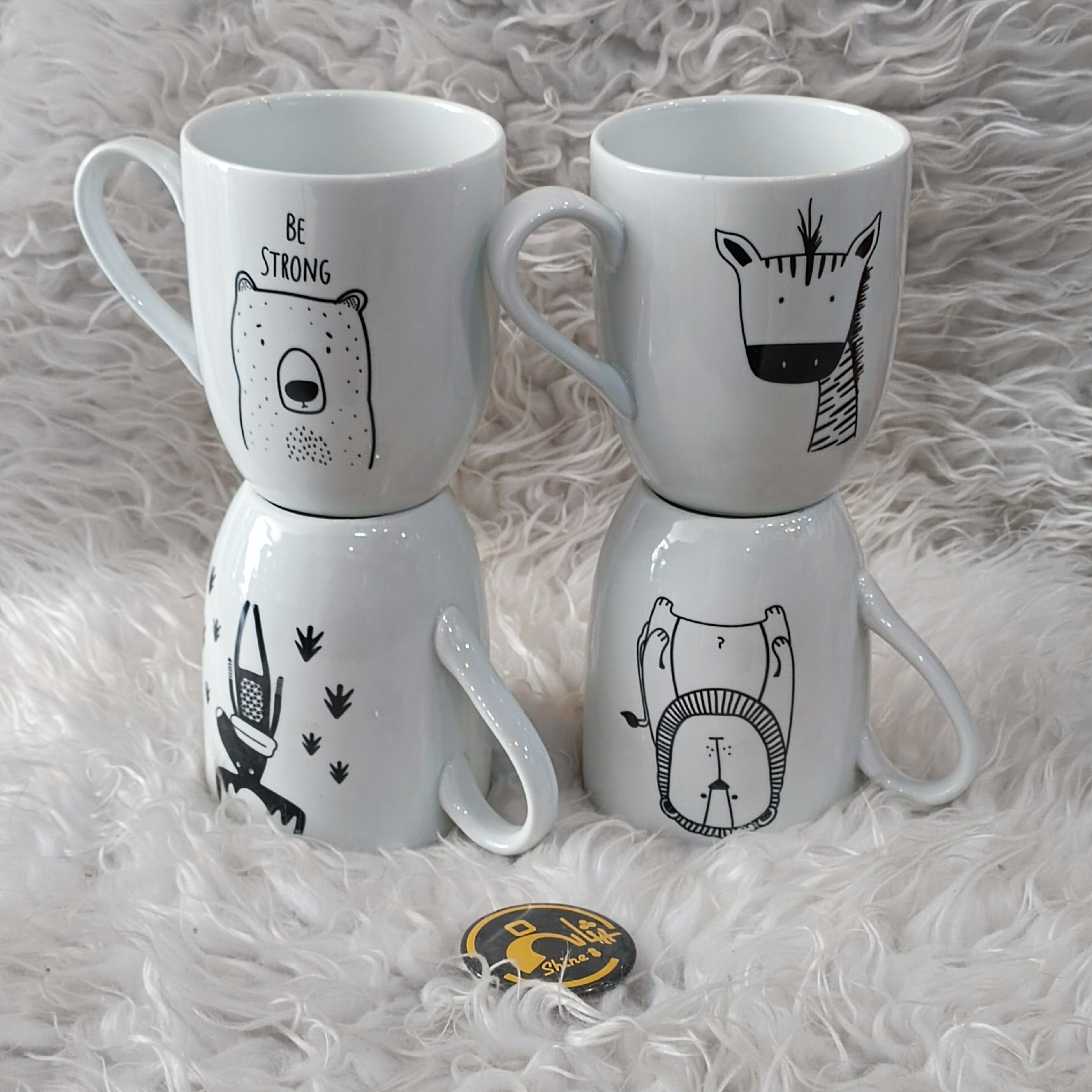 ماگ سرامیکی با کیفیت طرح حیوانات ارتفاع 10س ارسال به صورت رندوم می باشد