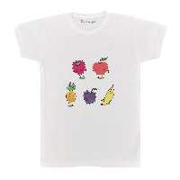 تی شرت آستین کوتاه بچگانه پرمانه طرح میوه های بامزه کد pmt.7141