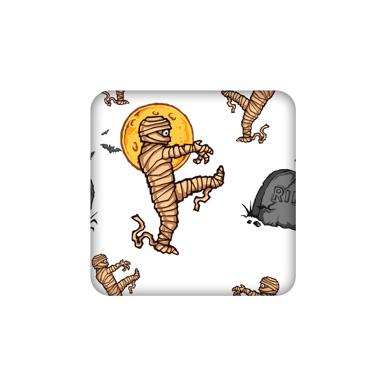 زیرلیوانی طرح مومیایی کد 379