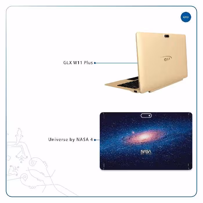 برچسب پوششی ماهوت مدل Universe-by-NASA-4 مناسب برای تبلت جی ال ایکس W11 Plus