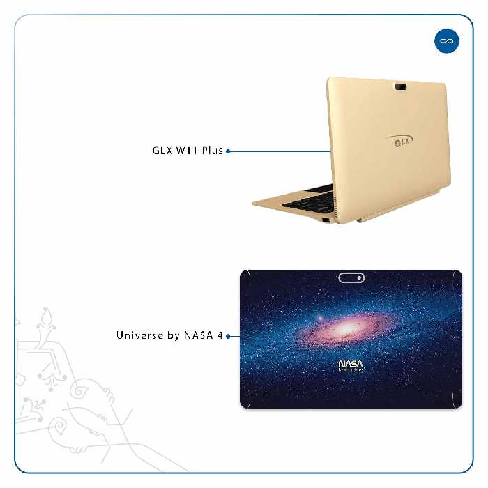 برچسب پوششی ماهوت مدل Universe-by-NASA-4 مناسب برای تبلت جی ال ایکس W11 Plus