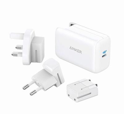 شارژر دیواری انکر مدل A2712H21 PowerPort III 65W Pod به همراه مبدل برق مجموعه 3 عددی