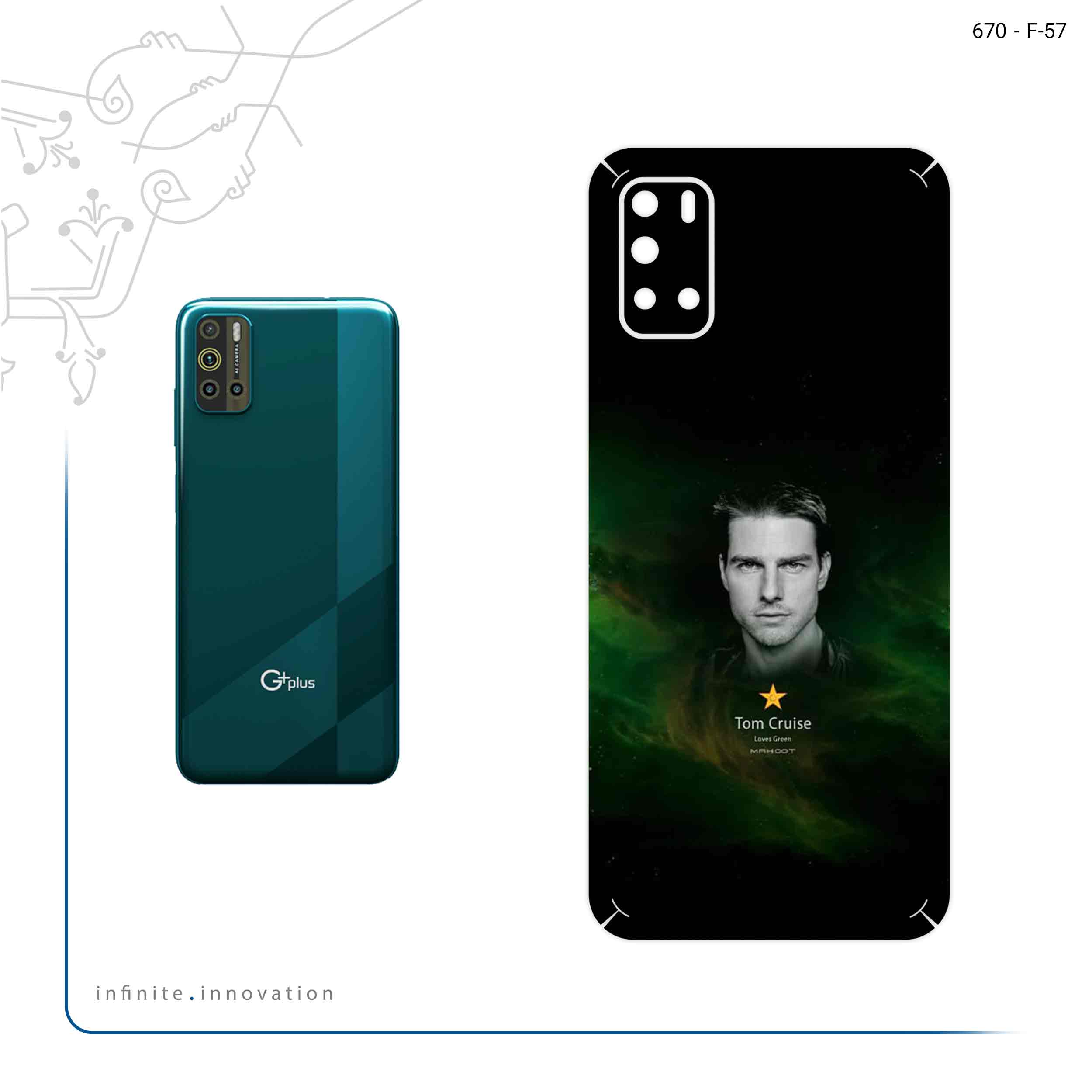 برچسب پوششی ماهوت مدل Tom Cruise مناسب برای گوشی موبایل جی پلاس Z10