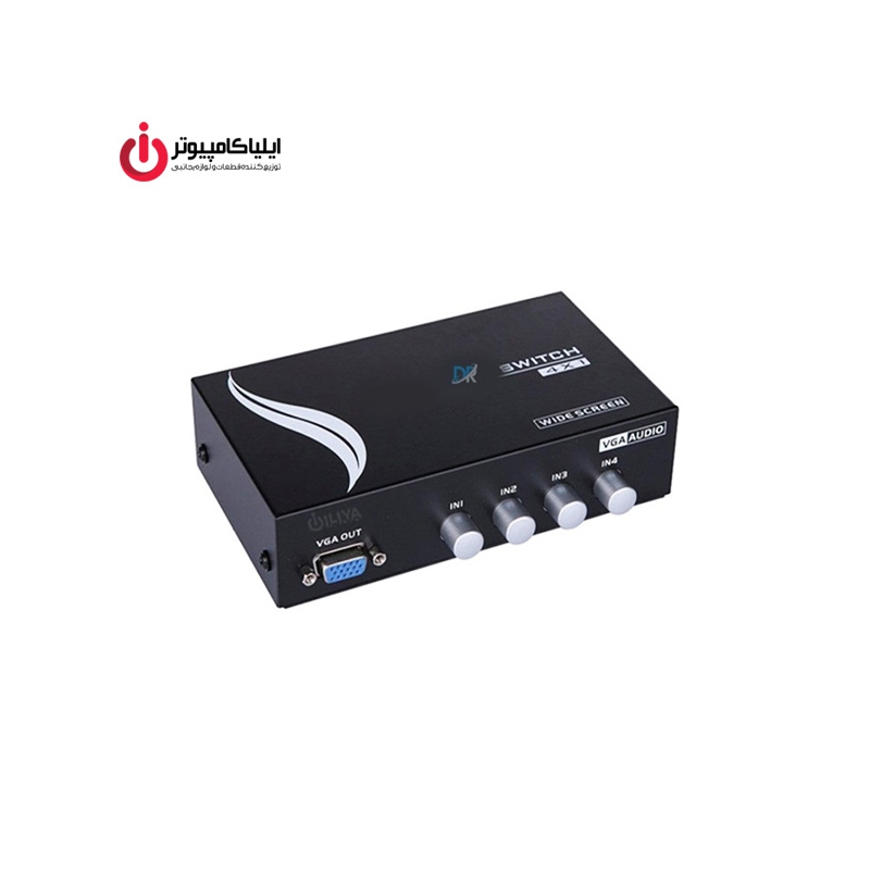 سوئیچ تصویر VGA مانیتور 4 به 1 دستی