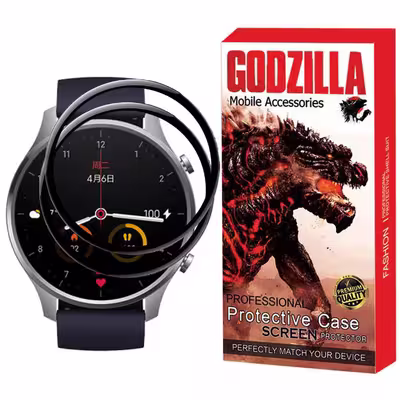 محافظ صفحه نمایش گودزیلا مدل G-PMMA مناسب برای ساعت هوشمند شیائومی Mi Watch Color بسته 2 عددی